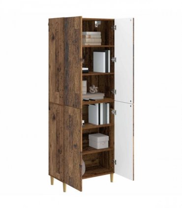 vidaXL Cabinet Set 2 pcs Old Wood Engineered Wood