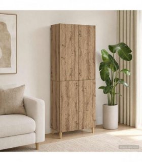 vidaXL Cabinet Set 2 pcs Artisan Oak Engineered Wood
