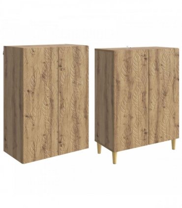 vidaXL Cabinet Set 2 pcs Artisan Oak Engineered Wood