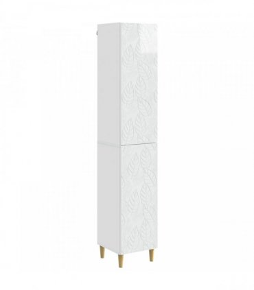 vidaXL Cabinet Set 2 pcs High Gloss White Engineered Wood