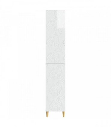 vidaXL Cabinet Set 2 pcs High Gloss White Engineered Wood