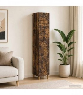 vidaXL Cabinet Set 2 pcs Smoked Oak Engineered Wood