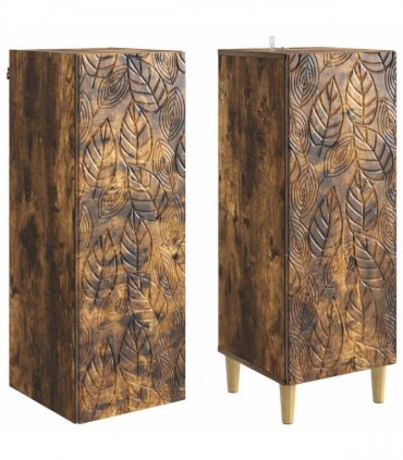 vidaXL Cabinet Set 2 pcs Smoked Oak Engineered Wood