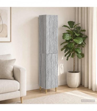 vidaXL Cabinet Set 2 pcs Grey Sonoma Engineered Wood