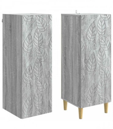 vidaXL Cabinet Set 2 pcs Grey Sonoma Engineered Wood