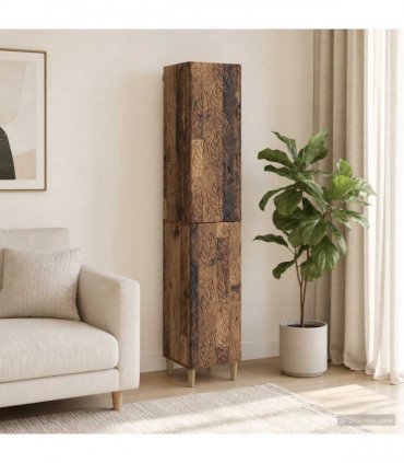 vidaXL Cabinet Set 2 pcs Old Wood Engineered Wood