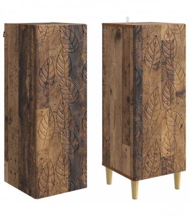 vidaXL Cabinet Set 2 pcs Old Wood Engineered Wood