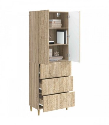 vidaXL Cabinet Set 2 pcs 66 x 34.5 x 90 cm Engineered Wood Sonoma Oak