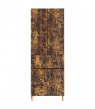 vidaXL Cabinet Set 2 pcs 66 x 34.5 x 90 cm Engineered Wood Smoked Oak