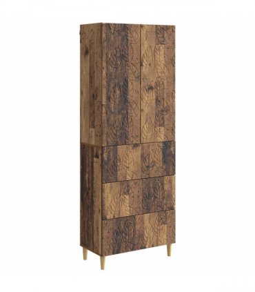 vidaXL Cabinet Set 2 pcs 66 x 34.5 x 90 cm Engineered Wood Old Wood