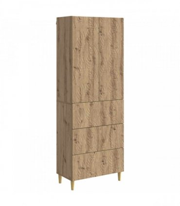 vidaXL Cabinet Set 2 pcs 66 x 34.5 x 90 cm Engineered Wood Artisan Oak