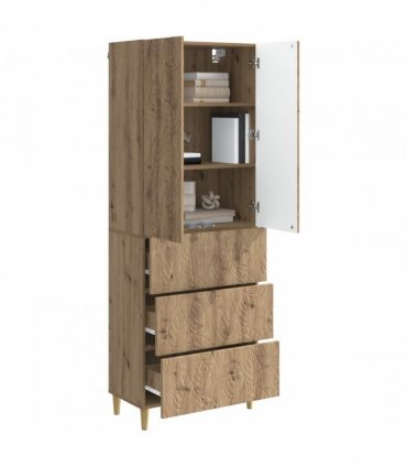 vidaXL Cabinet Set 2 pcs 66 x 34.5 x 90 cm Engineered Wood Artisan Oak