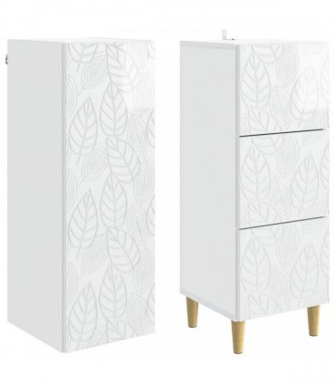 vidaXL Cabinet Set 2 pcs 33 x 34.5 x 90 cm Engineered Wood