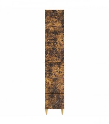 vidaXL Cabinet Set 2 pcs 33 x 34.5 x 90 cm Engineered Wood Smoked Oak