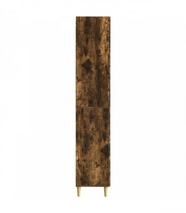 vidaXL Cabinet Set 2 pcs 33 x 34.5 x 90 cm Engineered Wood Smoked Oak
