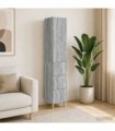 vidaXL Cabinet Set 2 pcs 33 x 34.5 x 90 cm Engineered Wood Grey Sonoma