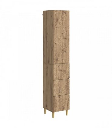 vidaXL Cabinet Set 2 pcs 33 x 34.5 x 90 cm Engineered Wood Artisan Oak