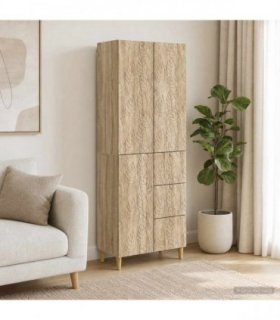 vidaXL Cabinet Set 2 pcs Sonoma Oak 66 x 34.5 x 90 cm Engineered Wood