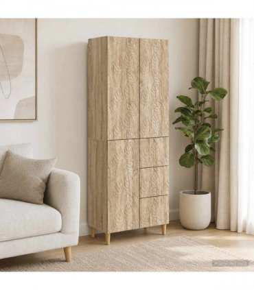 vidaXL Cabinet Set 2 pcs Sonoma Oak 66 x 34.5 x 90 cm Engineered Wood
