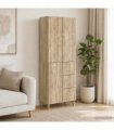 vidaXL Cabinet Set 2 pcs Sonoma Oak 66 x 34.5 x 90 cm Engineered Wood