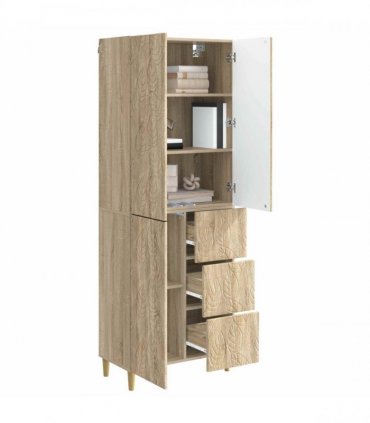 vidaXL Cabinet Set 2 pcs Sonoma Oak 66 x 34.5 x 90 cm Engineered Wood
