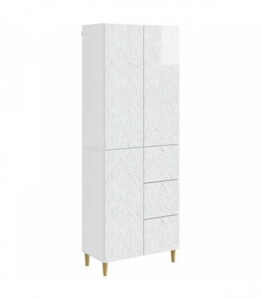 vidaXL Cabinet Set 2 pcs High Gloss White 66 x 34.5 x 90 cm