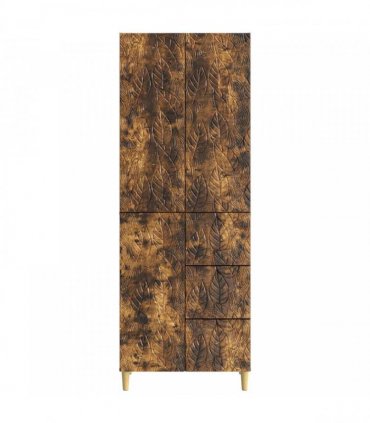 vidaXL Cabinet Set 2 pcs Smoked Oak 66 x 34.5 x 90 cm Engineered Wood