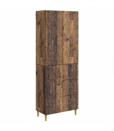 vidaXL Cabinet Set 2 pcs Old Wood 66 x 34.5 x 90 cm Engineered Wood