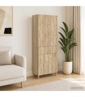 vidaXL Cabinet Set 2 pcs Engineered Wood