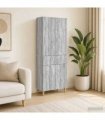 vidaXL Cabinet Set 2 pcs Grey Sonoma Engineered Wood