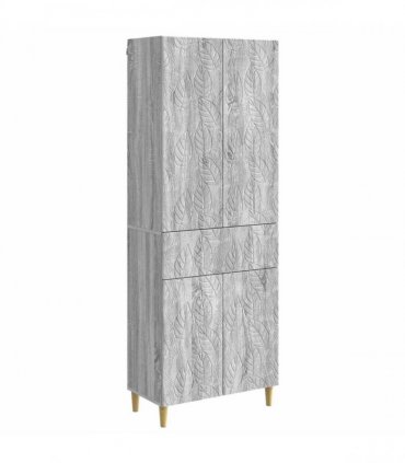 vidaXL Cabinet Set 2 pcs Grey Sonoma Engineered Wood