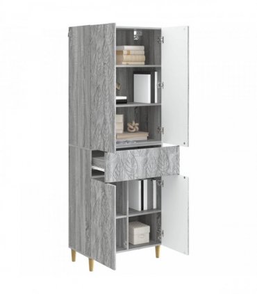vidaXL Cabinet Set 2 pcs Grey Sonoma Engineered Wood