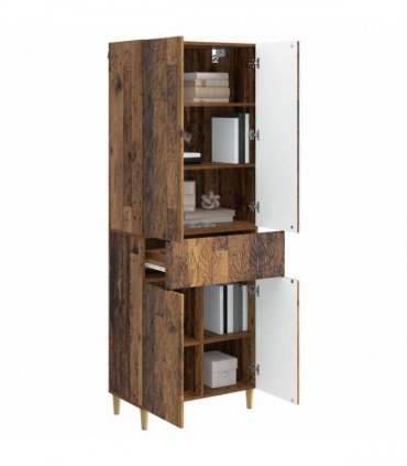 vidaXL Cabinet Set 2 pcs Old Wood Engineered Wood