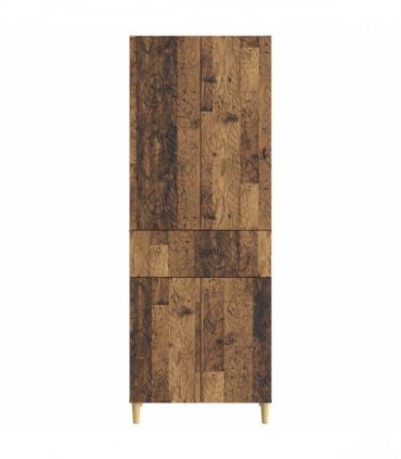 vidaXL Cabinet Set 2 pcs Old Wood Engineered Wood