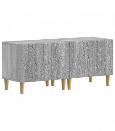 vidaXL 3 Piece LED TV Cabinet DELFT Grey Sonoma Engineered Wood