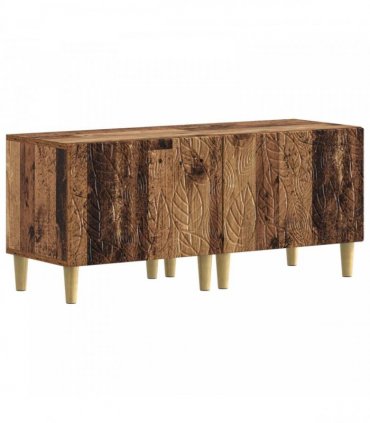 vidaXL 3 Piece LED TV Cabinet DELFT Old Wood Engineered Wood