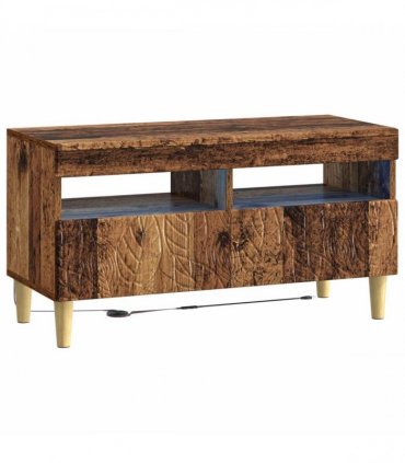 vidaXL 3 Piece LED TV Cabinet DELFT Old Wood Engineered Wood
