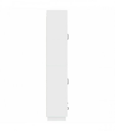 vidaXL Cabinet Set 2 pcs High Gloss White Engineered Wood