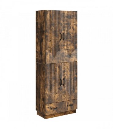 vidaXL Cabinet Set 2 pcs Smoked Oak Engineered Wood