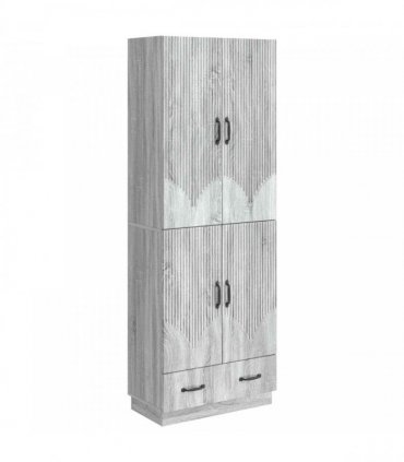 vidaXL Cabinet Set 2 pcs Grey Sonoma Engineered Wood