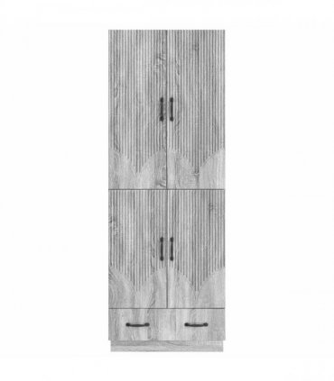 vidaXL Cabinet Set 2 pcs Grey Sonoma Engineered Wood