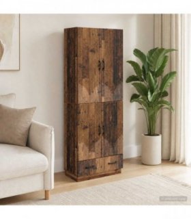 vidaXL Cabinet Set 2 pcs Old Wood Engineered Wood