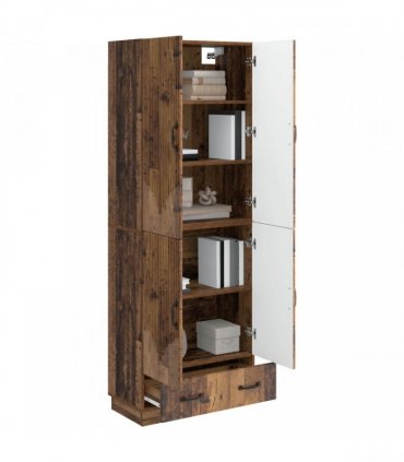 vidaXL Cabinet Set 2 pcs Old Wood Engineered Wood