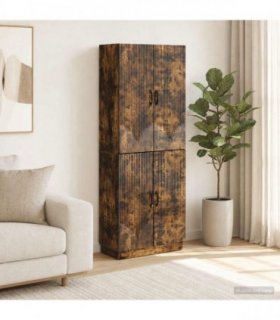 vidaXL Cabinet Set 2 pcs Smoked Oak Engineered Wood