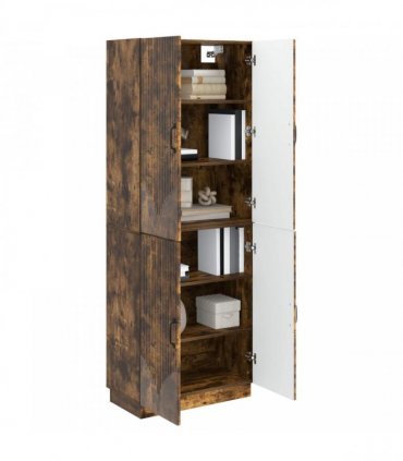 vidaXL Cabinet Set 2 pcs Smoked Oak Engineered Wood