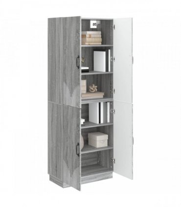 vidaXL Cabinet Set 2 pcs Grey Sonoma Engineered Wood