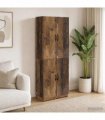 vidaXL Cabinet Set 2 pcs Old Wood Engineered Wood