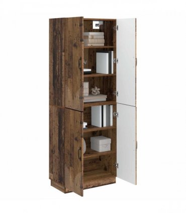 vidaXL Cabinet Set 2 pcs Old Wood Engineered Wood