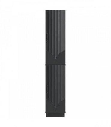 vidaXL Cabinet Set 2 pcs Black Engineered Wood