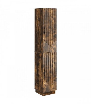 vidaXL Cabinet Set 2 pcs Smoked Oak Engineered Wood